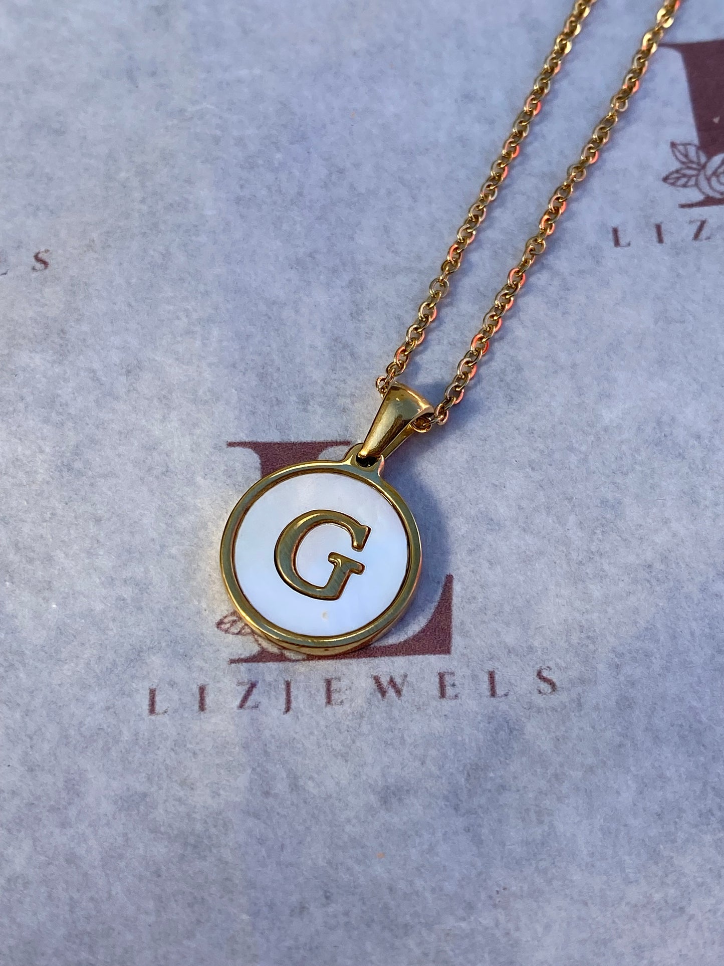 Letter necklace